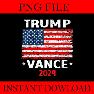 Trump Vance 2024 PNG, Trump Vance PNG, Trump Flag PNG