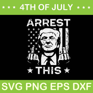 Bundle Trump Arrest This SVG,  Arrest This Trump SVG, Trump 4th Of July SVG, Trump Convicted Felon SVG