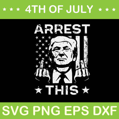 Bundle Trump Arrest This SVG,  Arrest This Trump SVG, Trump 4th Of July SVG, Trump Convicted Felon SVG