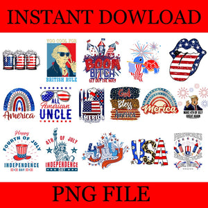 Bundle 4th of July Png, Fourth Of July Png, Independence Day, American Flag Png