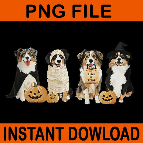 Australian Shepherd Halloween PNG