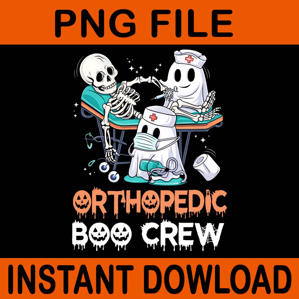 Orthopedic Boo Crew Halloween PNG