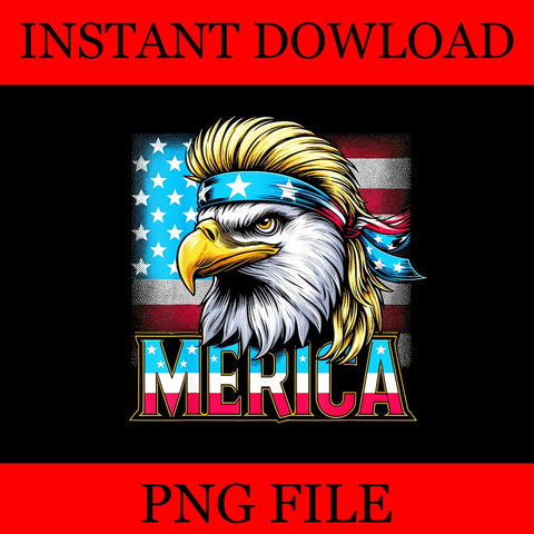 Merica Eagle PNG, Merica Eagle 4TH Of July PNG, Eagle USA Flag PNG, Eagle July 4th USA  Merica  PNG