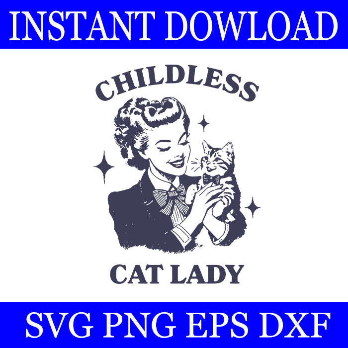 Childless Cat Lady SVG