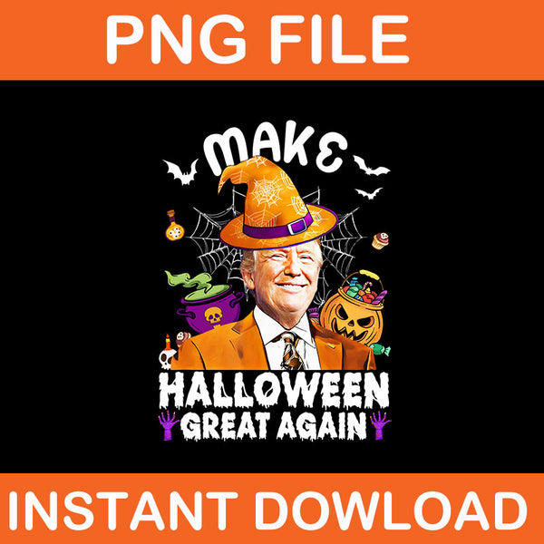 Bundle Trumpkin Make Halloween Great Again PNG, Trump Halloween 2024 PNG