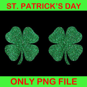 Shamrocks Boobs Irish St Patrick's Day Png, Shamrocks Png
