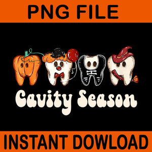 Cavity Season Dental Halloween Teeth Dentist PNG