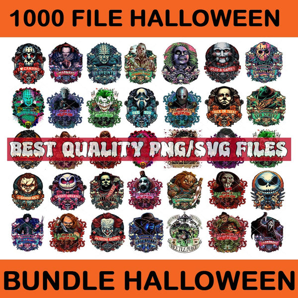 Bundle Halloween 1000+ Villains Bundle Png, Horror Movie Halloween Png, Horror Movie Png, Pink Ghost Halloween PNG