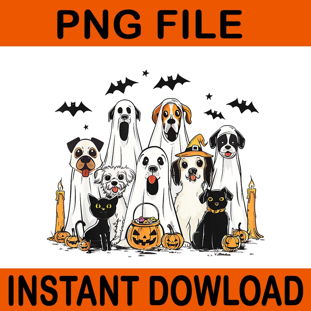 Dog Ghost Halloween PNG