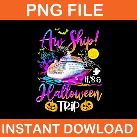 Aw Ship Halloween Trip Family Cruising Crew Cruise Squad PNG