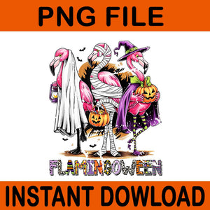 Flamingoween Halloween PNG, Spooky Flamingo PNG