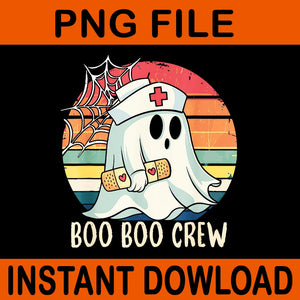 Boo Boo Crew For Nurse Halloween PNG