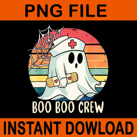 Boo Boo Crew For Nurse Halloween PNG