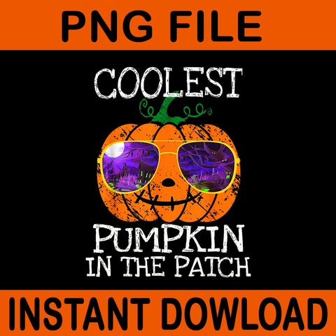 Coolest Pumpkin In The Patch Halloween PNG