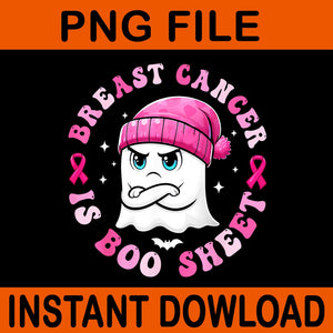 Breast Cancer Is Boo Sheet Ghost Halloween PNG