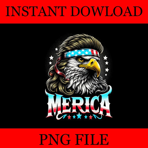 Merica Eagle PNG, Merica Eagle 4TH Of July PNG, Eagle USA Flag PNG