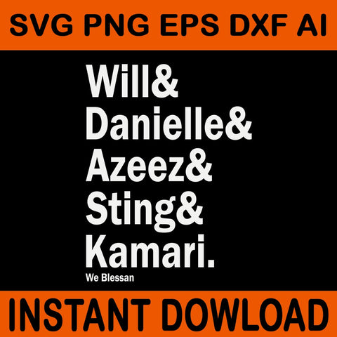 Will Danielle Azeez Sting Kamari SVG