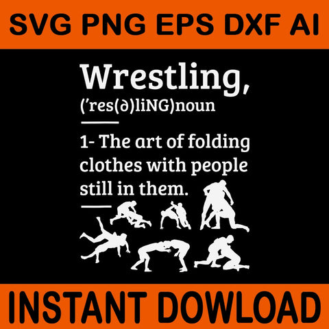 Wrestling Definition Wrestler SVG