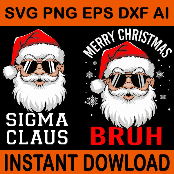 Bundle Santa Merry Rizzmas SVG, I Do It For The Ho's Svg, Rizzmas Sigmas Santa svg, Sigma Claus Santa svg, Merry Christmas Bruh Svg, Rizz The Season Svg