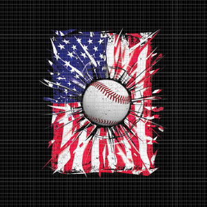 4th Of July Baseball USA American Flag Patriotic Png, 4th Of July Baseball Flag Png, 4th Of July Png