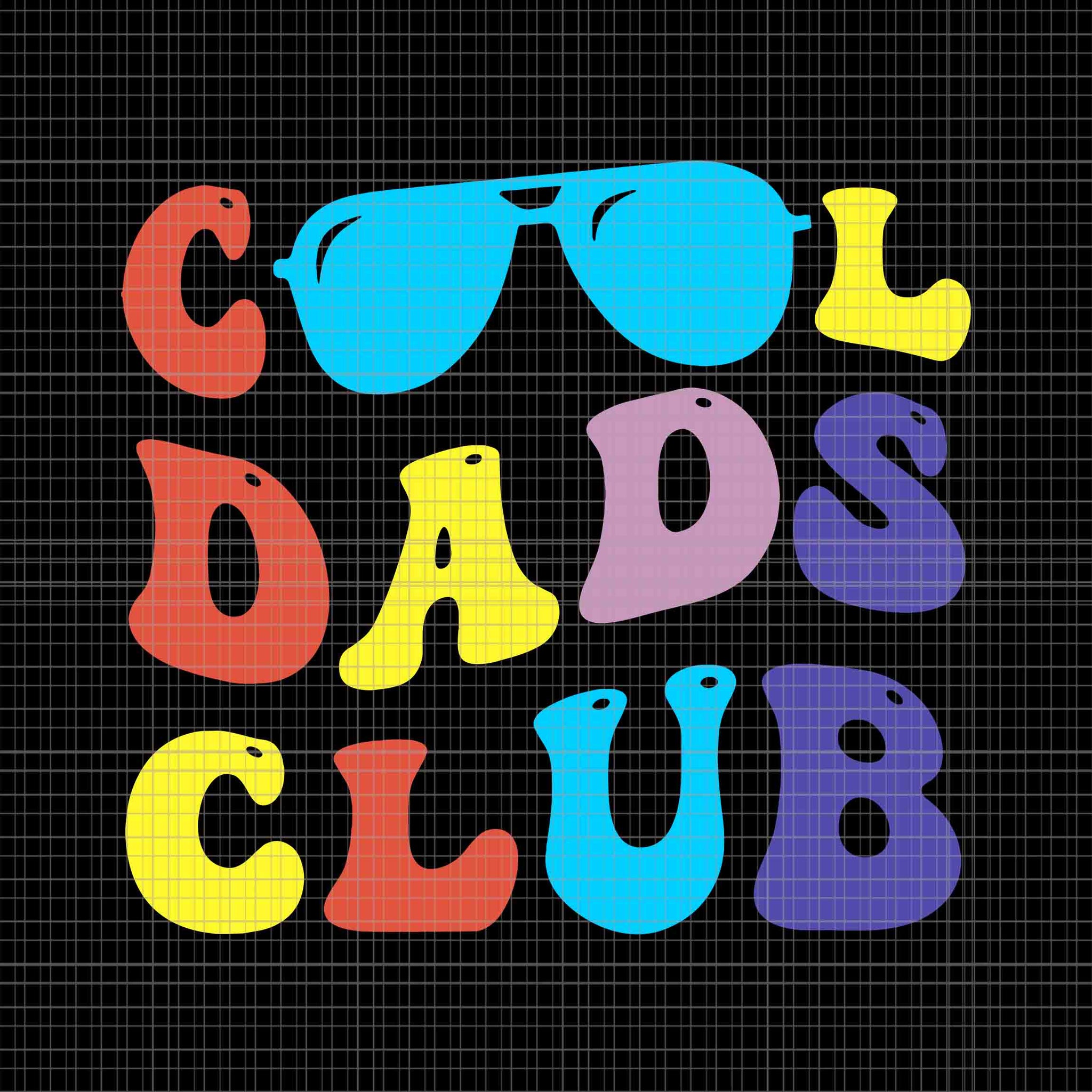 Cool Dads Club Fathers Day Svg, Groovy Retro Best Dad Ever Svg, Cool Dads Club Svg, Father's Day Svg