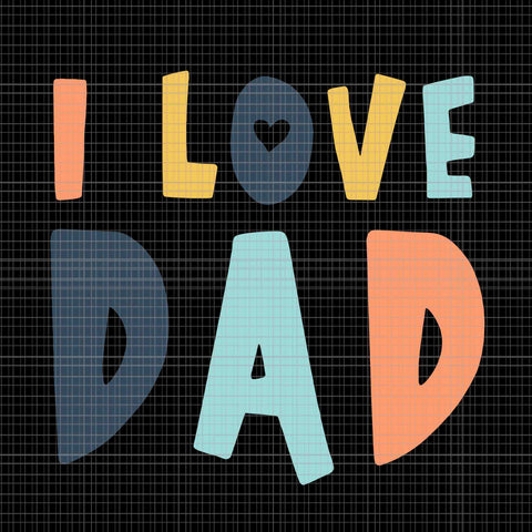 I Love Dad Retro Daddy Jokes Svg, Daughter Son Wife Svg, Daddy Jokes Svg, Dad Svg