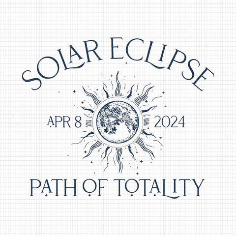 Solar Eclipse 2024 Svg, Total Solar Svg