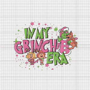 In My Grinches Era Svg, Pink Grinch Svg, Pink Christmas Svg, Pink Grinchmas Svg, Grinchmas Svg