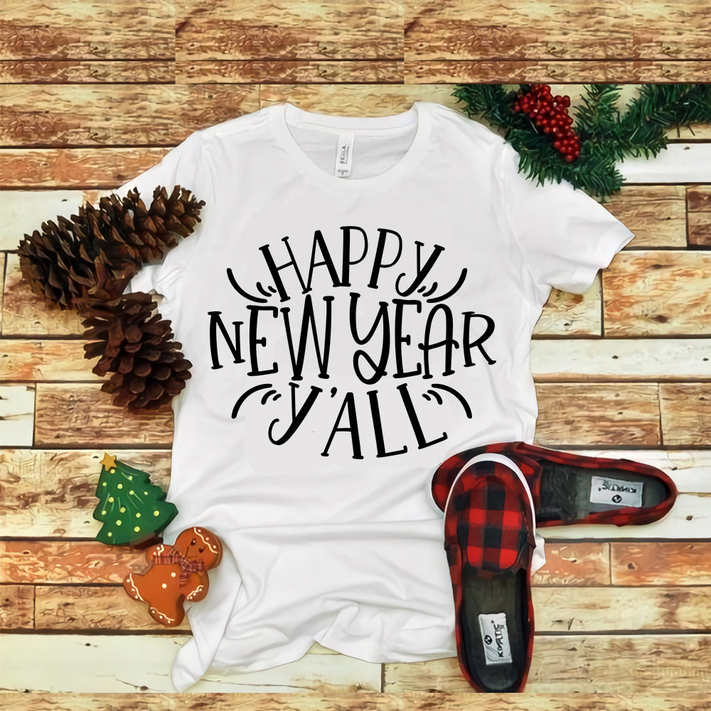 Happy Hew Year Yall, Happy Hew Year Yall svg, merry christmas, snow svg, snow christmas, christmas svg, christmas png, christmas vector, christmas design tshirt, santa vector, santa svg, holiday svg, merry christmas, cut file