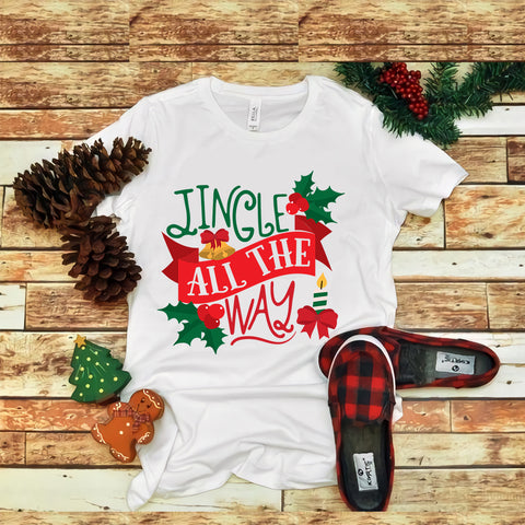 Jingle All The Way svg, Jingle All The Way christmas, merry christmas, snow svg, snow christmas, christmas svg, christmas png, christmas vector, christmas design tshirt, santa vector, santa svg, holiday svg, merry christmas, cut file