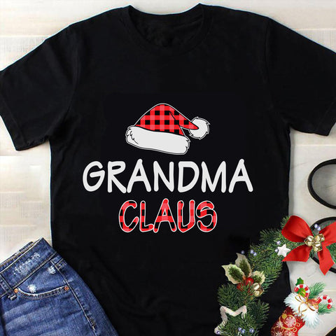 Red Plaid Grandma Claus Svg, Christmas Svg, Tree Christmas Svg, Tree Svg, Santa Svg, Snow Svg, Merry Christmas Svg, Hat Santa Svg, Light Christmas Svg