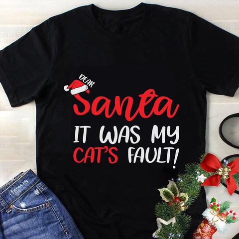 Santa It Was My Cat's Fault Svg, Christmas Svg, Tree Christmas Svg, Tree Svg, Santa Svg, Snow Svg, Merry Christmas Svg, Hat Santa Svg, Light Christmas Svg