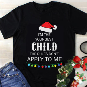 It's The Youngest Child The Rules Don't Apply To Me Svg, Christmas Svg, Tree Christmas Svg, Tree Svg, Santa Svg, Snow Svg, Merry Christmas Svg, Hat Santa Svg, Light Christmas Svg