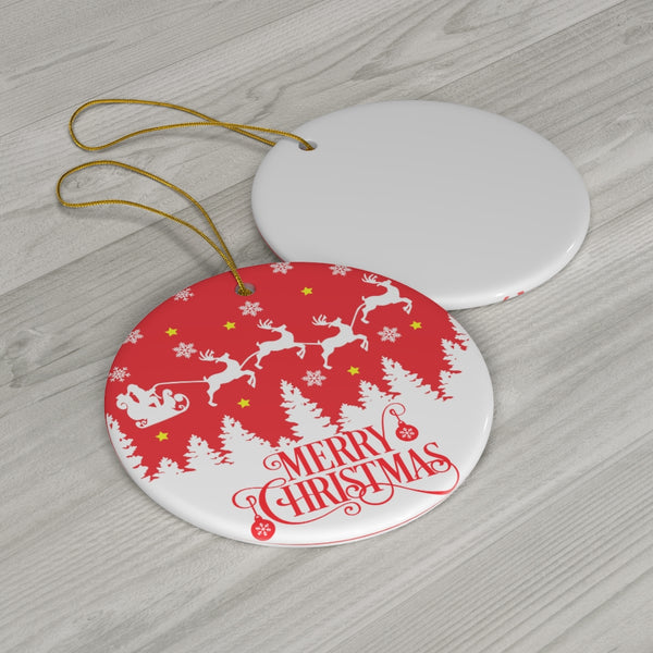 Merry Christmas Ceramic Ornaments