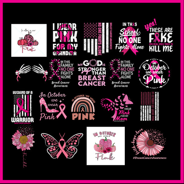 40 Bundle Breast Cancer, Breast Cancer Svg Bundle, Cancer Awareness Svg, Breast Cancer Png , Cancer Awareness , Cancer Ribbon Png, Hope Png, Sunflower Pink Png, October Png, Cancer Ribbon Svg, Hope Svg
