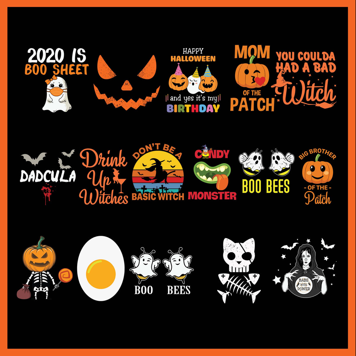 Bundle Halloween Svg, Bundle Halloween design, Halloween png, Hallowee ...