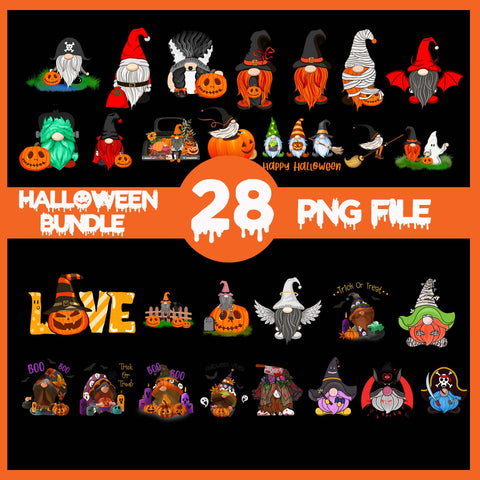 Bundle Halloween Gnome Png, Halloween Gnome, Halloween Gnome png, Gnome Png, Gnome vector, Gnome ghost, Gnome halloween
