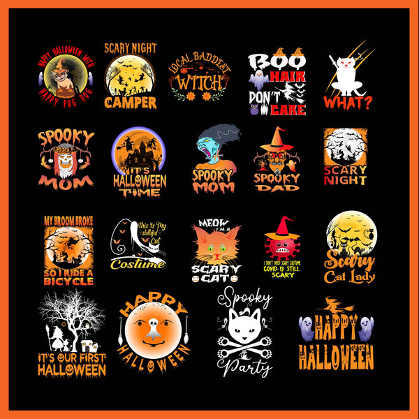 Bundle Halloween svg, Halloween svg, Halloween Design, Ghost vector, Ghost svg,  halloween 2021 pumpkin svg, Halloween 2021 svg, Hocus Pocus svg, Boo svg,  Witch svg, Pumpkin svg, Halloween horror vintage