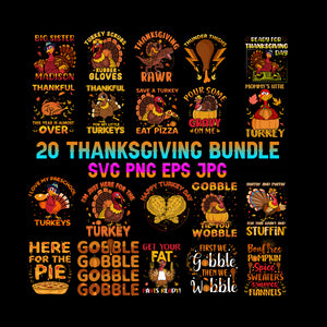 Bundle thanksgiving svg, bundle thanksgiving, thanksgiving svg, thanksgiving 2021 svg, happy turkey day svg, happy turkey day 2021, funny turkey ,thanksgiving turkey, bundle 20 thanksgiving png, thanksgiving sublimation, gobble png, turkey clip