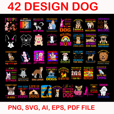 Bundle dog svg, dog svg files for cricut, pet svg bundle, dog quotes bundle, dog mom, dog lovers svg, puppy Svg,