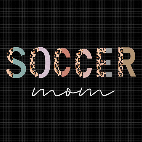 Soccer Mom Leopard Print Svg