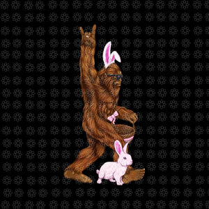 Easter Bigfoot Bunny In A Basket Is Funny For Sunday Png, Easter Bigfoot Png, Bigfoot Bunny Png, Bunny Png, Easter Day Png