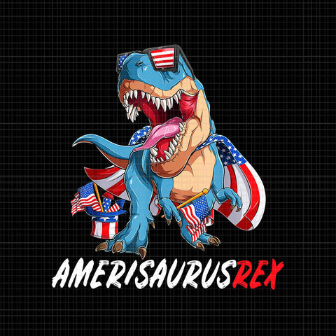 4th Of July T-Rex America Dinosaur Independence Day Patriot USA Png, Dinosaur America Flag Png, America T-Rex Png, Dinosaur 4th Of July Png
