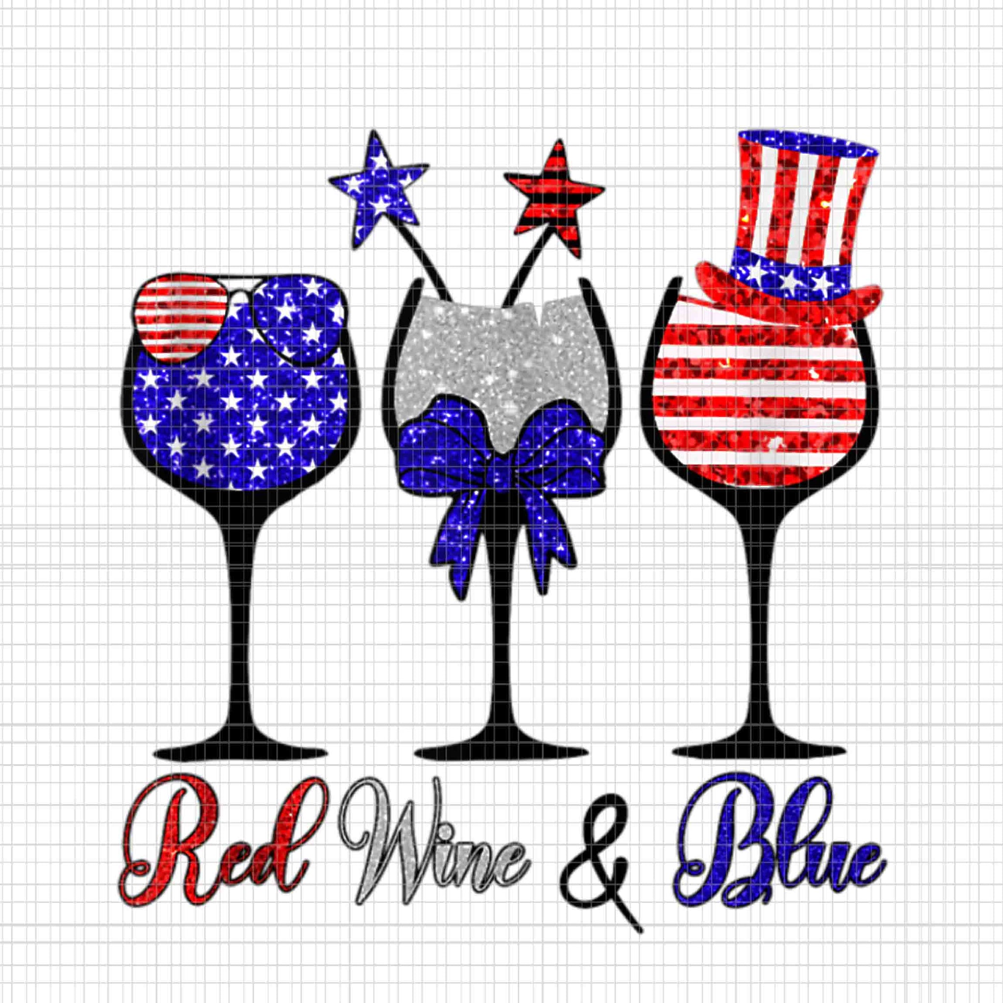 Red Wine & Blue 4th Of July Png, Wine Red White Blue Wine Glasses Png, Red Wine & Blue Flag Png, Red Wine & Blue Png