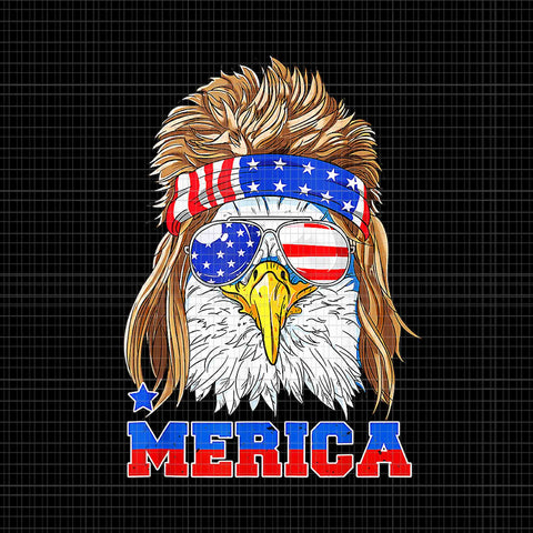 Eagle Mullet Merica 4th of July American Flag USA Png, Eagle Mullet Merica Png, Eagle 4th of July Png, Eagle Flag Png