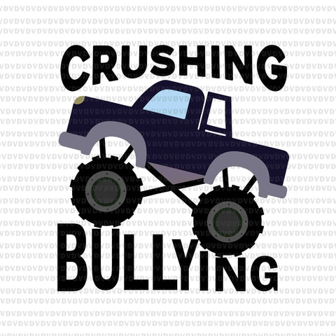 Crushing Bullying Svg, Monster Truck Boys Svg, Unity Day Orange Kids 2021 Svg
