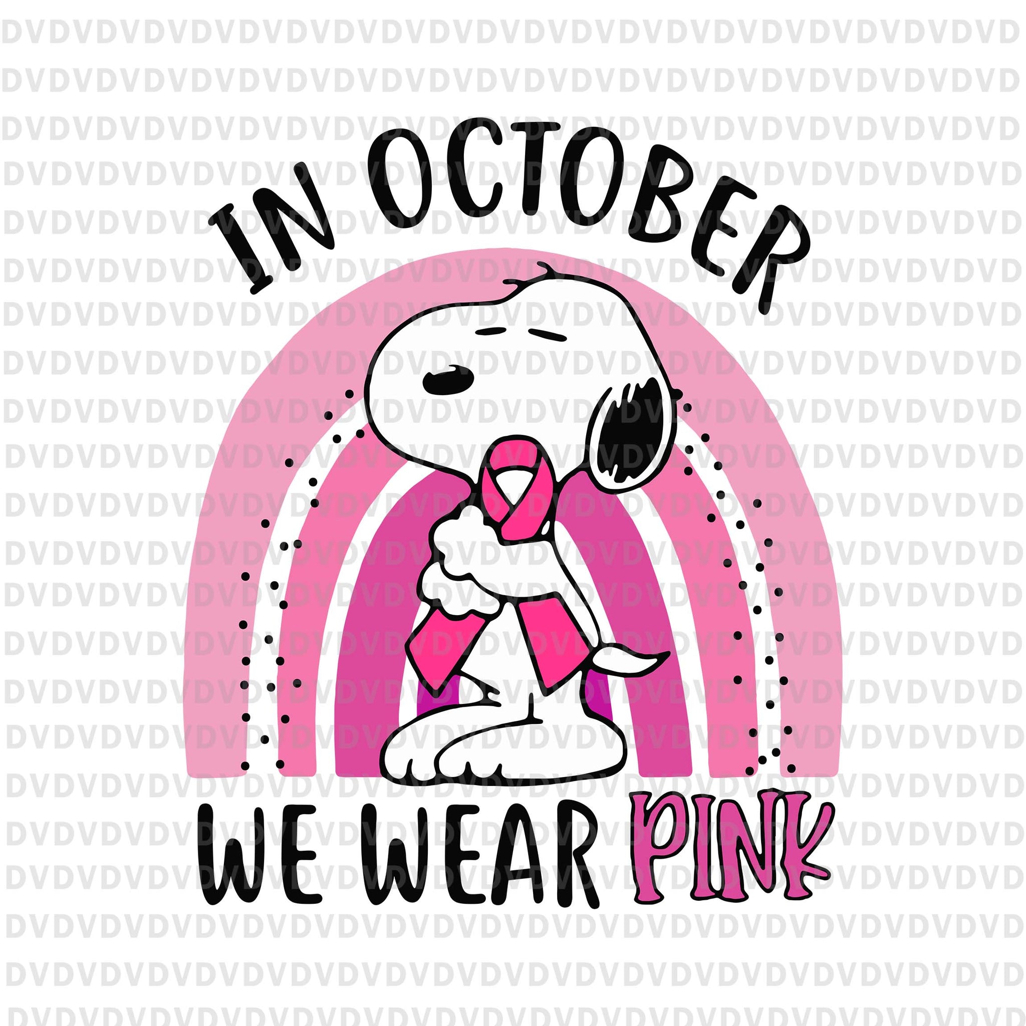 In October We Wear Pink Snoop Dog Svg, Snoop Dog Svg, Pink Ribbon Svg, Autumn Png, Breast Cancer Awareness Svg, Breast Cancer Svg