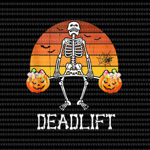 Skeleton Dead Lift Candy Buckets Gym Workout Halloween Png, Skeleton Dead Lift Png, Halloween Png, Skeleton Png