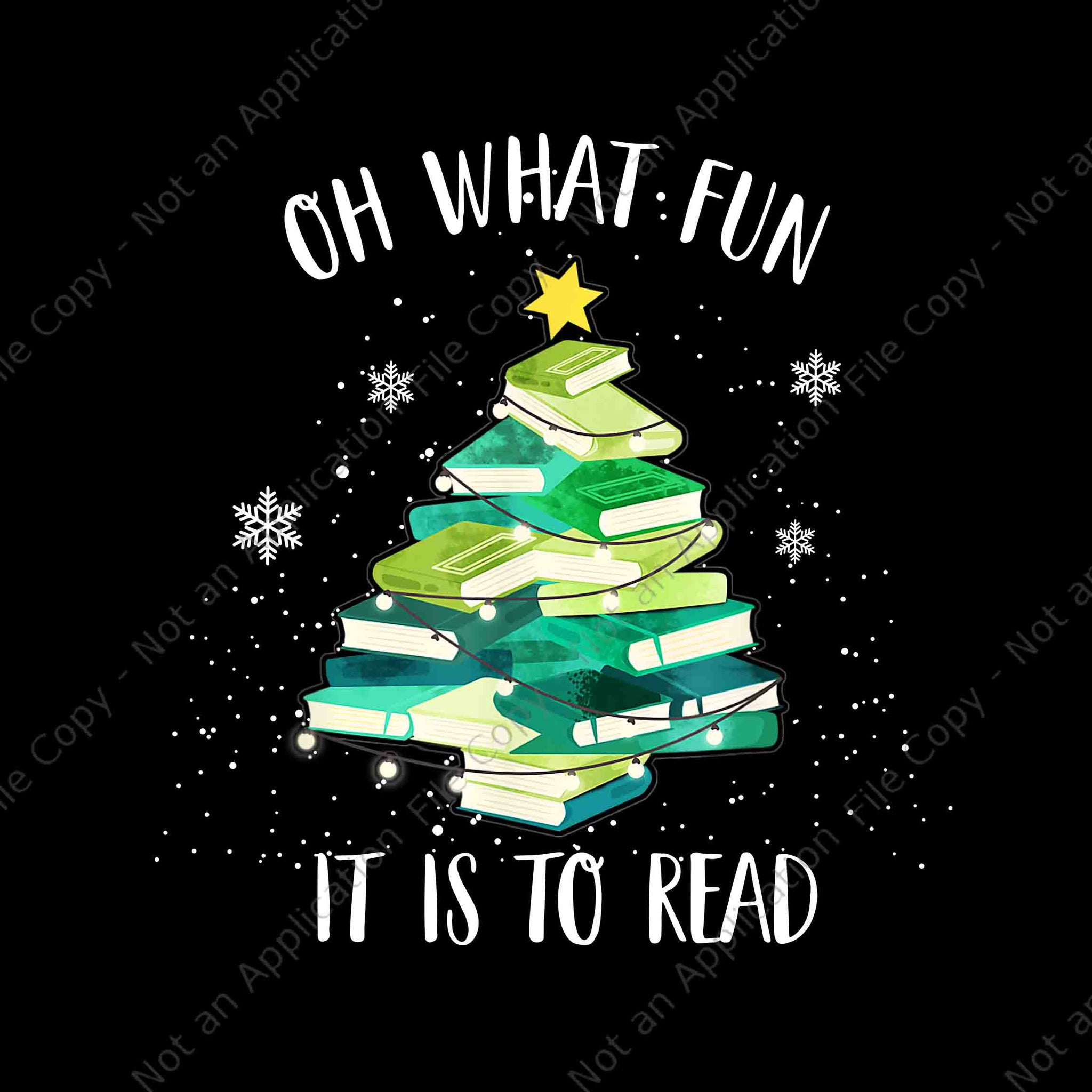 Oh What Fun It Is To Read Christmas Tree Book Png, Tree Book Christmas Png, Book Christmas Png, Book Xmas Png, Christmas Png