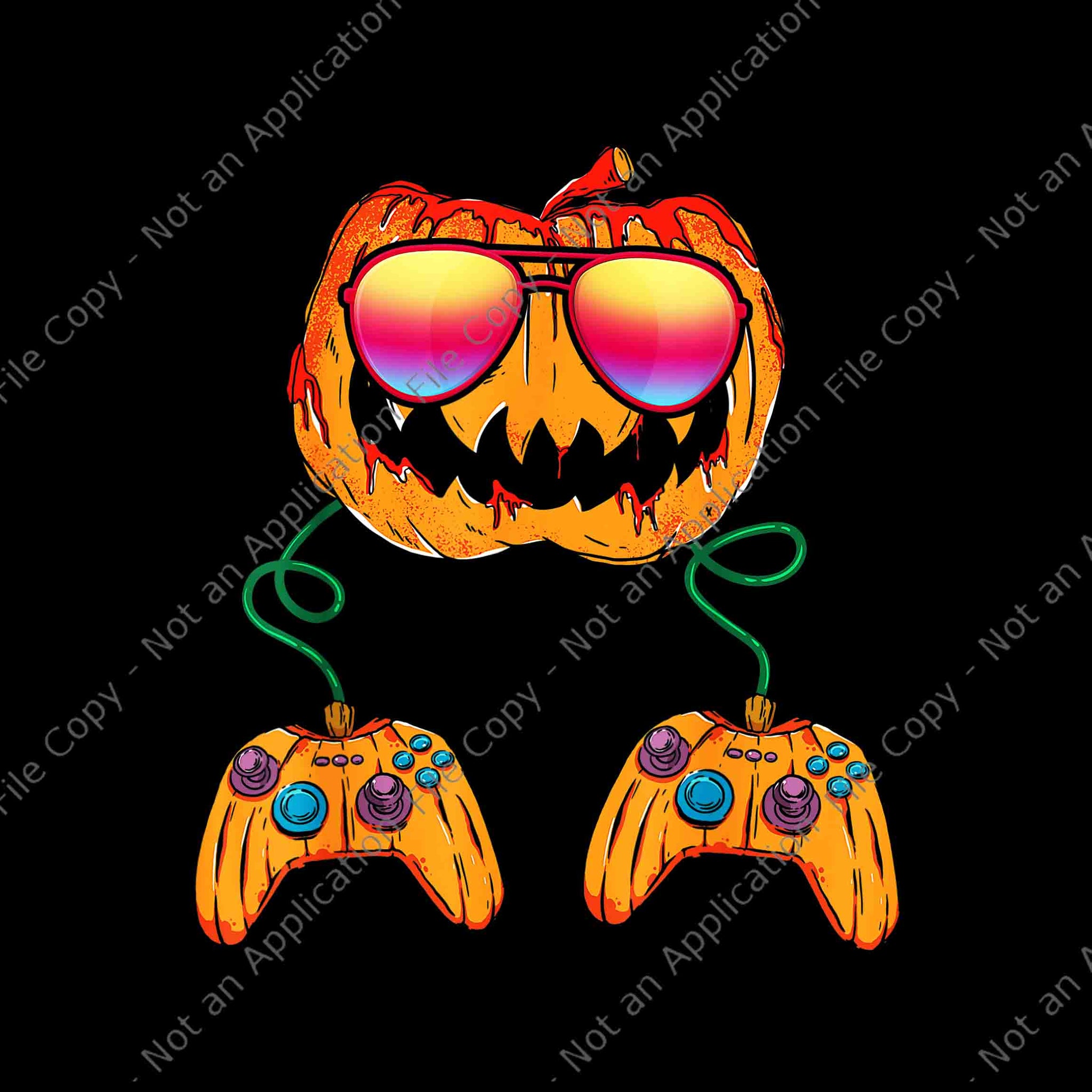 Jack O Lantern Gamer Halloween Png, Jack O Lantern Gamer Png, Gamer Halloween Png, Halloween png, Jack O Lantern Png